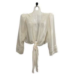 Lane Bryant sheer lace wrap top size 26/28